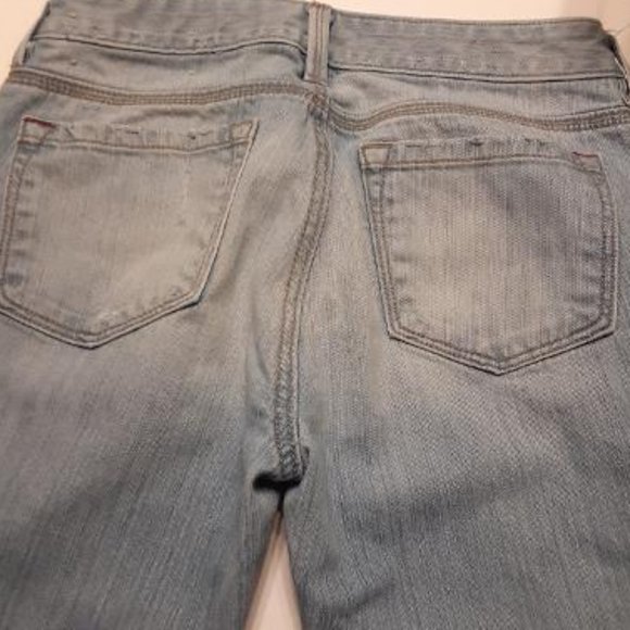 Loft Light Indigo Wash Modern Slim Jeans Size 4P - Picture 2 of 13